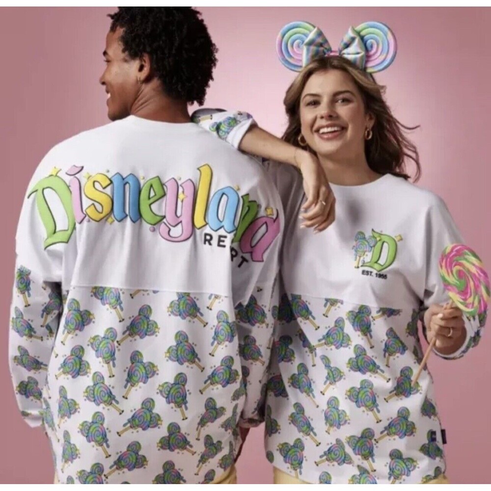 Disneyland Resort Spirit Jersey Mickey Ears Lollipop Allover Print Adult XXL